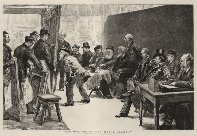 Die Eröffnung der Royal Academy von Charles Paul Renouard