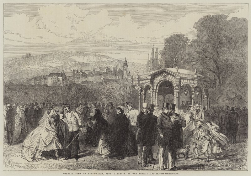 Gesamtansicht von Baden-Baden von Sir John Charles Robinson