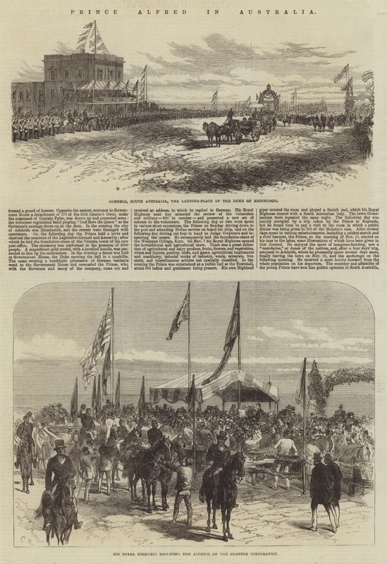 Prinz Alfred in Australien von Sir John Charles Robinson