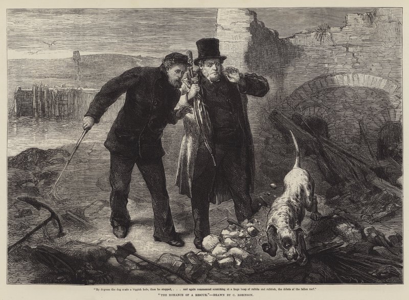 Die Romanze einer Rettung von Sir John Charles Robinson