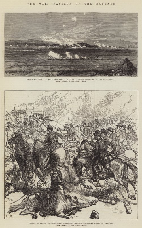 Der Krieg, Durchquerung des Balkans von Sir John Charles Robinson