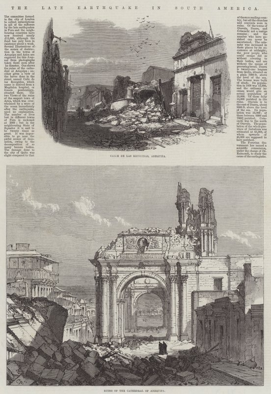 Das letzte Erdbeben in Südamerika von Sir John Charles Robinson