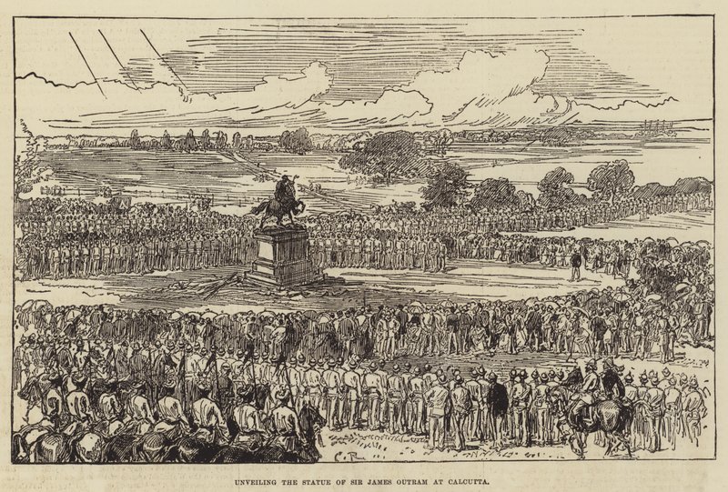 Enthüllung der Statue von Sir James Outram in Kalkutta von Sir John Charles Robinson