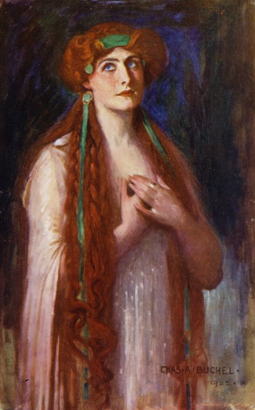 Calypso, Miss Nancy Price (Farblitho) von Charles A. Buchel