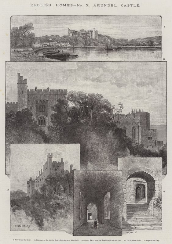 Arundel Castle von Charles Auguste Loye