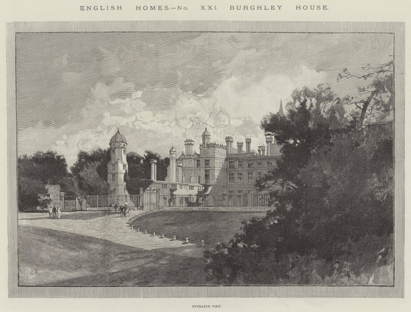 Burghley House von Charles Auguste Loye