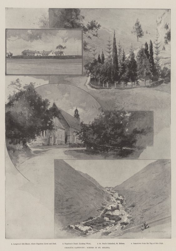 Cronjes Gefangenschaft, Szenen in St. Helena von Charles Auguste Loye