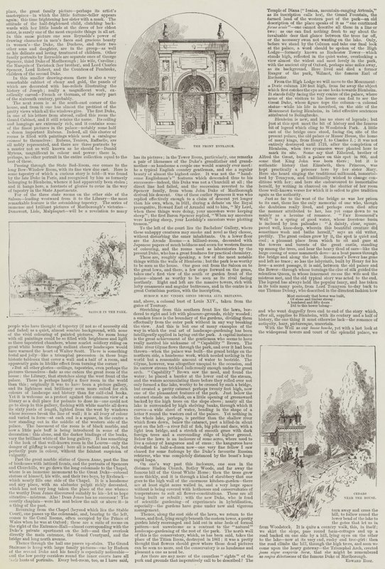 Englisches Heim, Blenheim von Charles Auguste Loye
