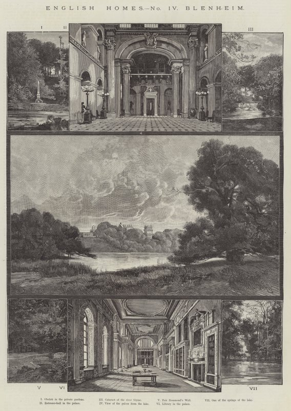 Englisches Heim, Blenheim von Charles Auguste Loye