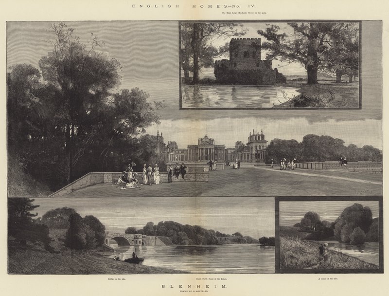 Englische Häuser, Blenheim von Charles Auguste Loye