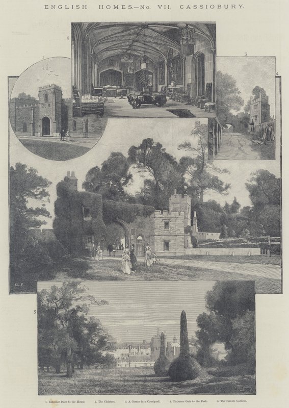 Englische Häuser, Cassiobury von Charles Auguste Loye