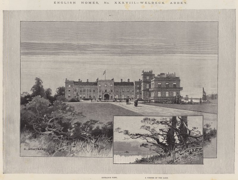 Englische Häuser, Welbeck Abbey von Charles Auguste Loye