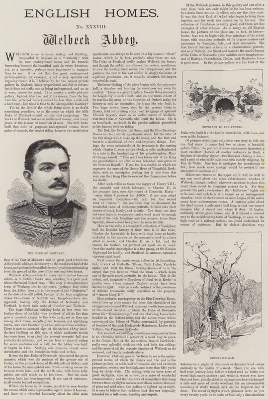 Englische Häuser, Welbeck Abbey von Charles Auguste Loye