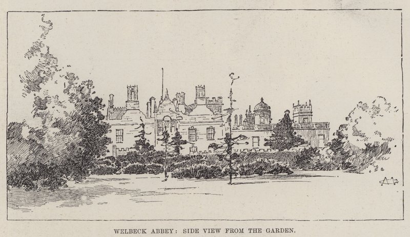 Englische Häuser, Welbeck Abbey von Charles Auguste Loye