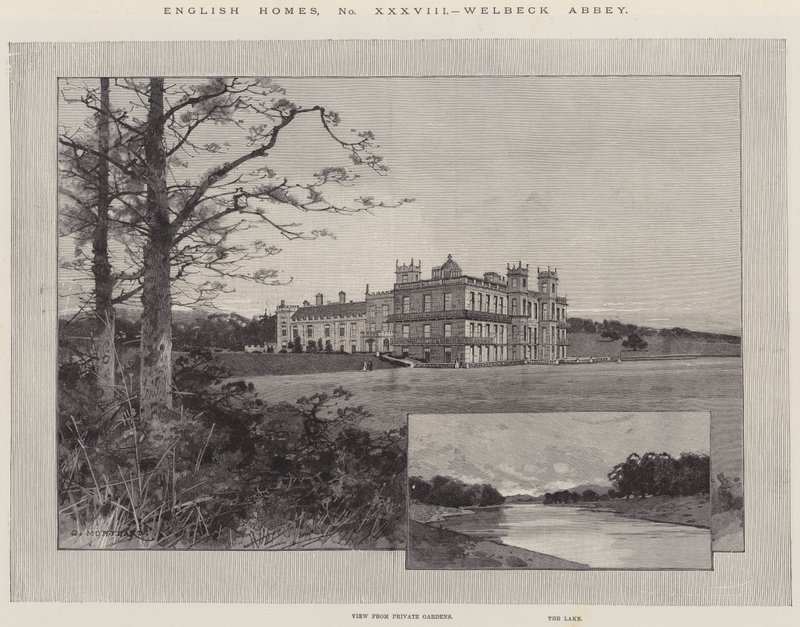 Englische Häuser, Welbeck Abbey von Charles Auguste Loye
