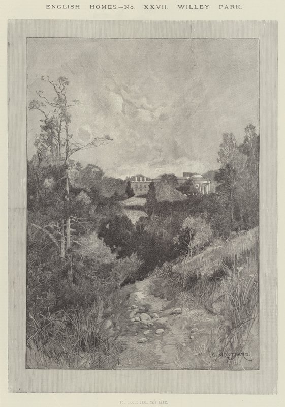 Englische Häuser, Willey Park von Charles Auguste Loye