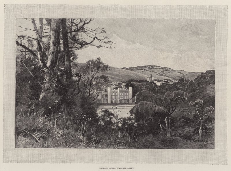 Englische Häuser, Wycombe Abbey von Charles Auguste Loye