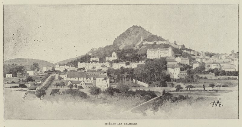 Hyeres les Palmiers von Charles Auguste Loye