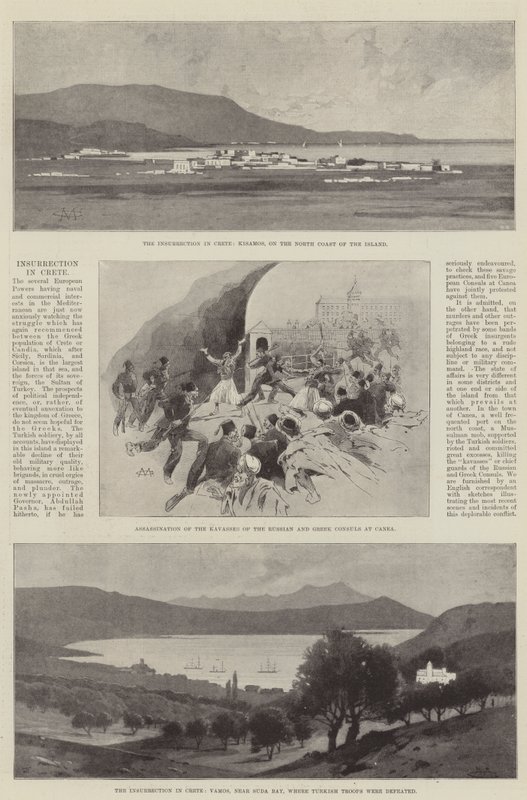 Aufstand auf Kreta von Charles Auguste Loye