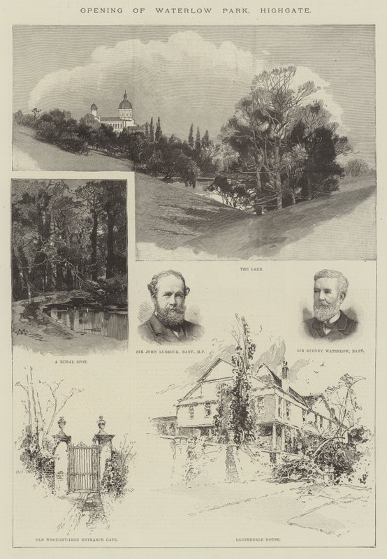 Eröffnung des Waterlow Parks, Highgate von Charles Auguste Loye