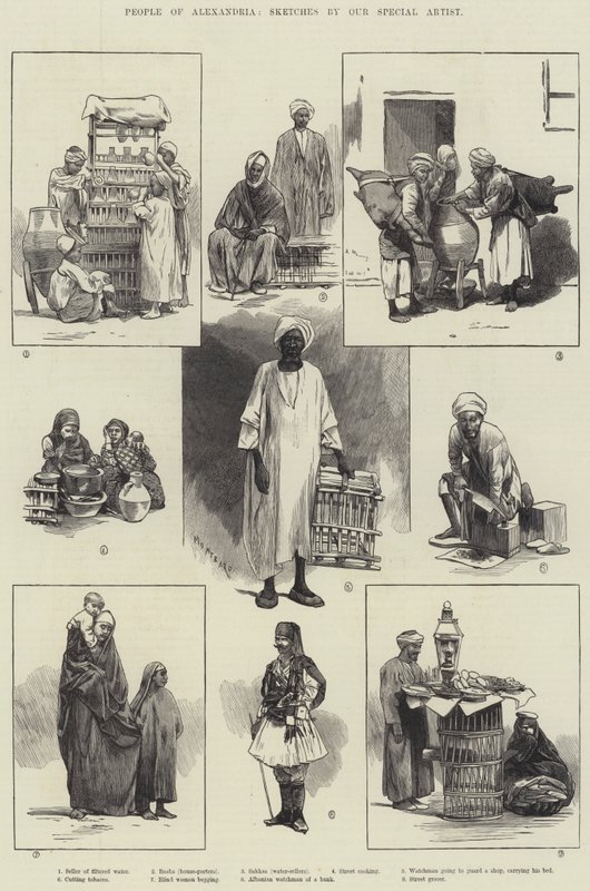 Menschen von Alexandria von Charles Auguste Loye