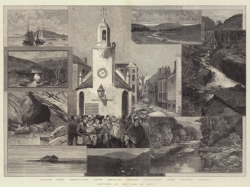 Skizzen auf der Isle of Man von Charles Auguste Loye