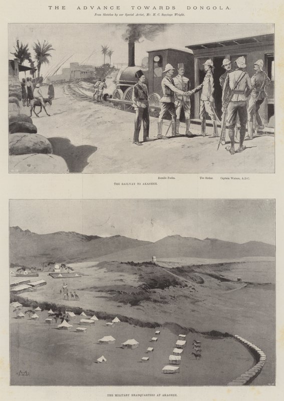 Der Vormarsch auf Dongola von Charles Auguste Loye