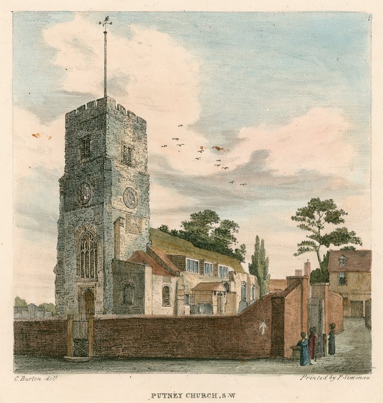 Putney Kirche, London von Charles Burton