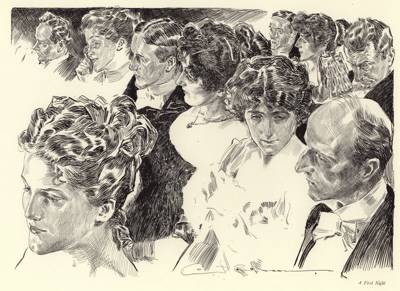 Eine Premiere von Charles Dana Gibson
