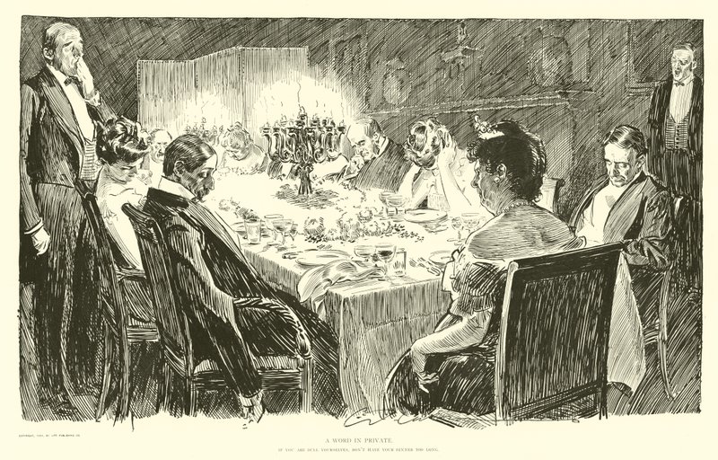 Hab dein Abendessen nicht zu lange von Charles Dana Gibson