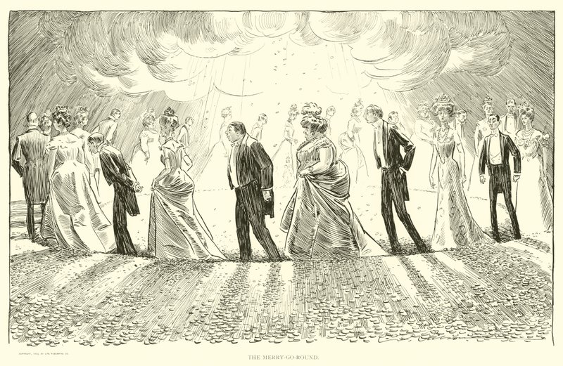 Illustration für Die Gesellschaftsleiter von Charles Dana Gibson