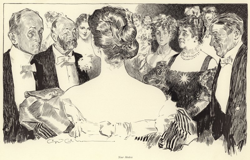 Ihre Gastgeberin von Charles Dana Gibson