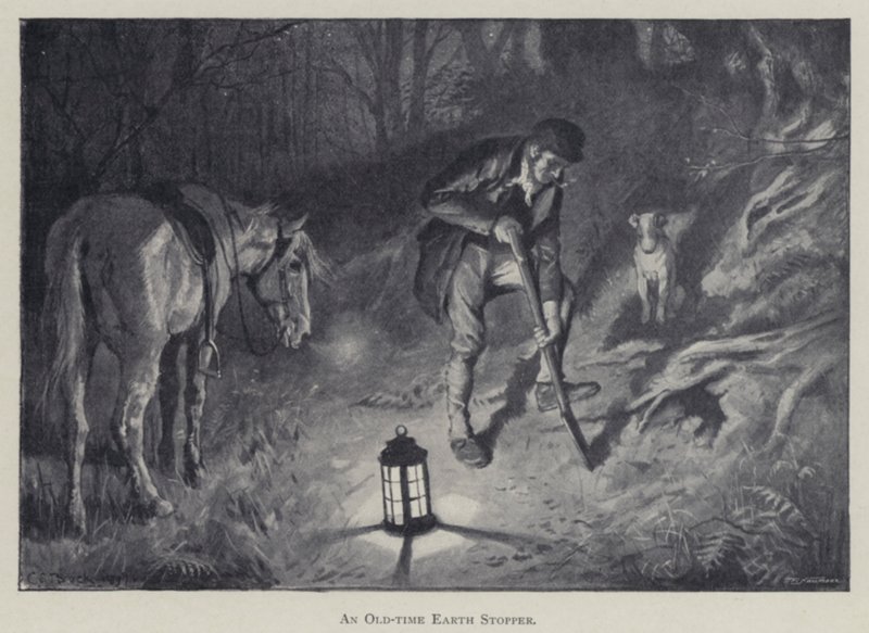 Ein Erdstopfer aus alter Zeit (Lithografie) von Charles Edmund (after) Brock