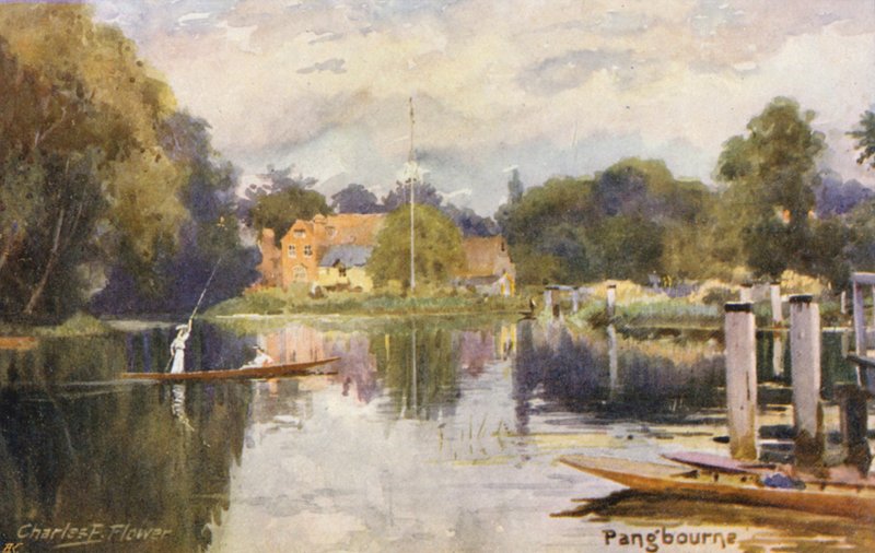 Fluss Themse: Pangbourne von Charles Edwin Flower