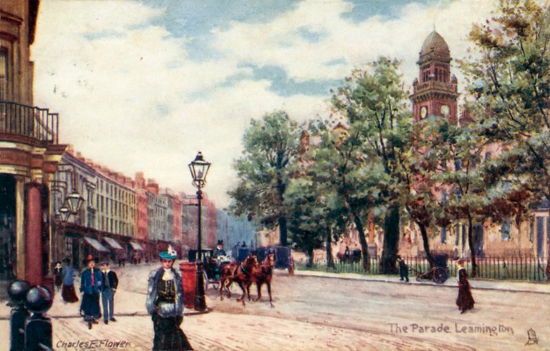 Die Parade Leamington von Charles Edwin Flower