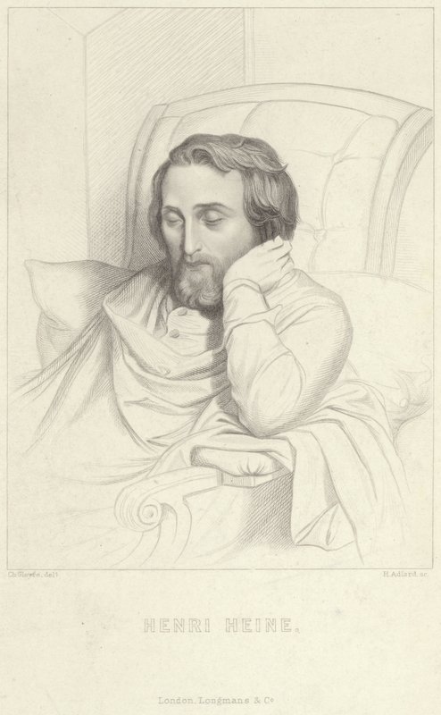 Porträt von Henri Heine von Charles Gleyre