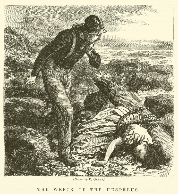 Das Wrack der Hesperus von Charles Green