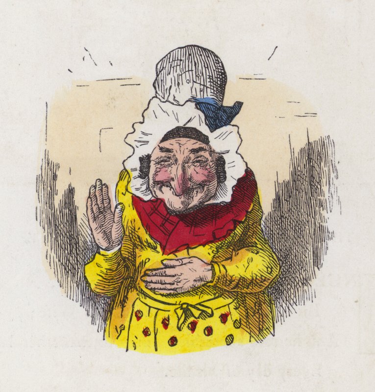 Alte Frau, die lacht von Charles Henry (after) Bennett