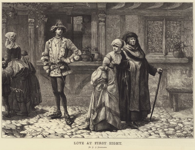 Liebe auf den ersten Blick (Gravur) von Charles J. (after) Staniland