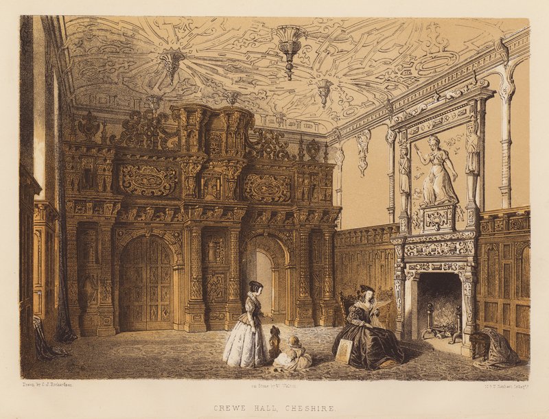 Crewe Hall, Cheshire von Charles James Richardson