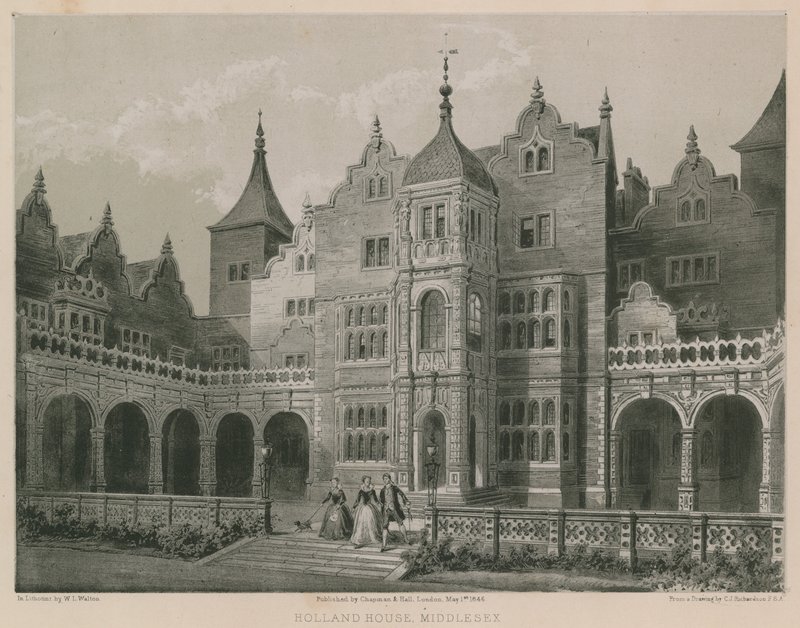 Holland House, Middlesex von Charles James Richardson