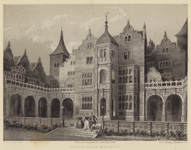 Holland House, Middlesex von Charles James Richardson