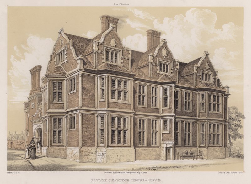 Little Charlton House, Kent von Charles James Richardson