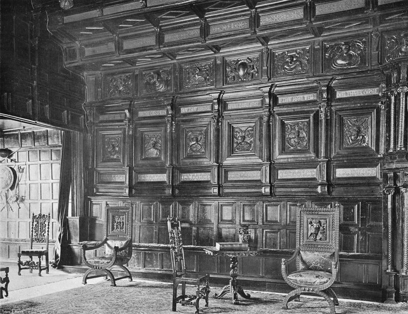Die Alte Vertäfelung in der Großen Halle von Charles Latham