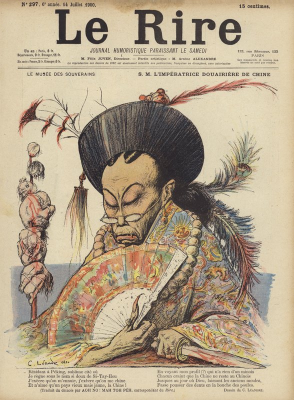 Kaiserinwitwe von China von Charles Leandre