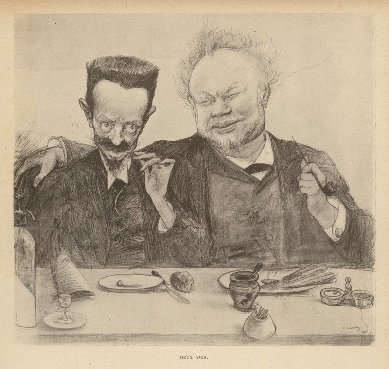 Zwei Freunde von Charles Leandre