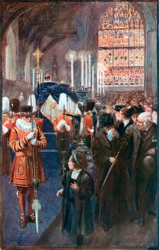 Aufbahrung von König Edward VII. von Charles Mills Sheldon