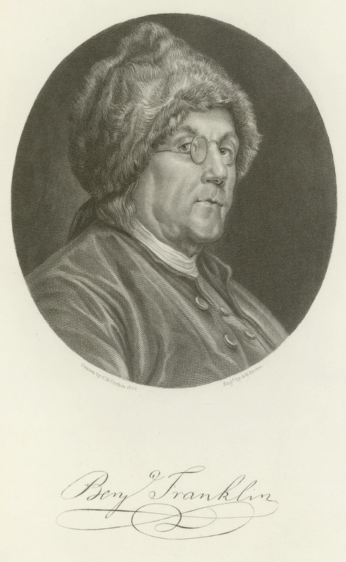 Benjamin Franklin von Charles Nicolas II Cochin