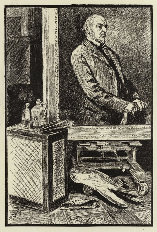 Das Studio von Frank Holl von Charles Paul Renouard