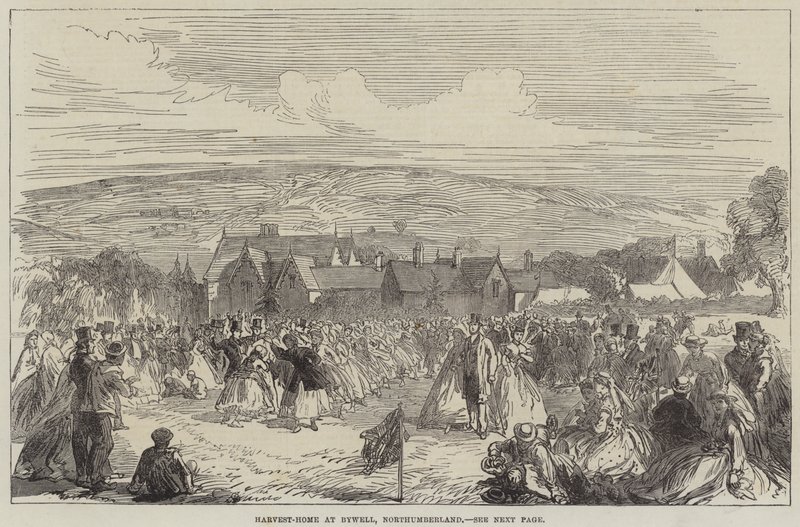 Erntefest in Bywell, Northumberland von Sir John Charles Robinson